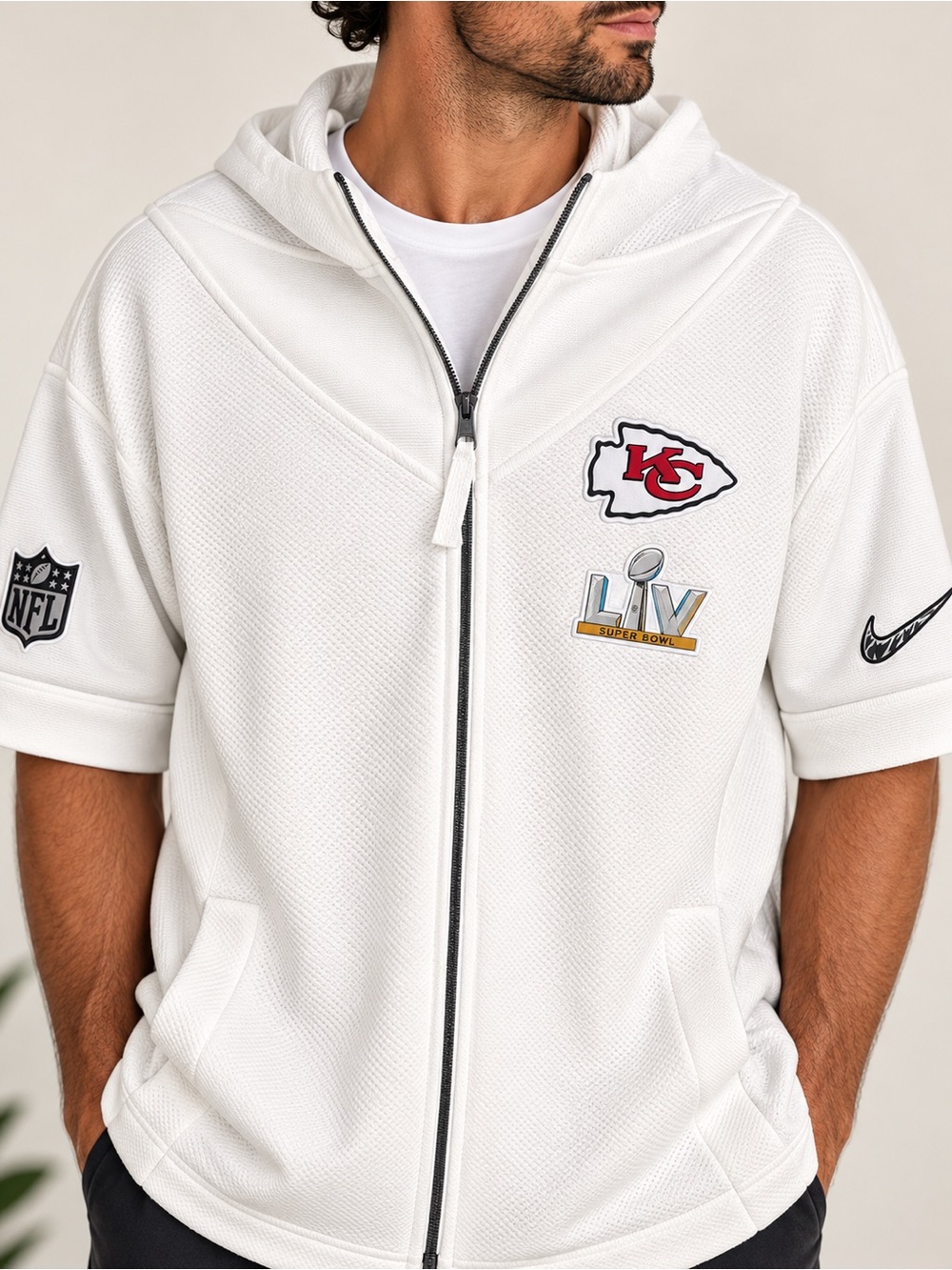 Nike Chiefs Super Bowl LIV Showout Hoodie Men’s XXL White NFL #486